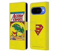 Head Case Designs Officially Licensed Superman DC Comics Action Comics 1 Famous Comic Book Covers Leather Wallet Case Compatible With Google Pixel 10