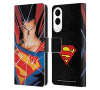 Head Case Designs Officially Licensed Superman DC Comics Alex Ross Mythology Famous Comic Book Covers Leather Wallet Case Compatible With Samsung Galaxy S25 Edge