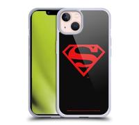 Head Case Designs Officially Licensed Superman DC Comics Black And Red Logos Gel Case [Military Grade Protection] Compatible with Apple iPhone 13 and Compatible with MagSafe