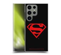 Head Case Designs Officially Licensed Superman DC Comics Black And Red Logos Hard Back Case Compatible With Samsung Galaxy S24 Ultra 5G