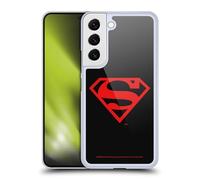 Head Case Designs Officially Licensed Superman DC Comics Black And Red Logos Hard Back Case Compatible With Samsung Galaxy S22 5G