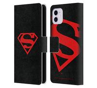 Head Case Designs Officially Licensed Superman DC Comics Black And Red Logos Leather Wallet Case Compatible With Apple iPhone 11