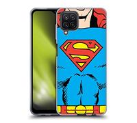 Head Case Designs Officially Licensed Superman DC Comics Classic Costume Logos Gel Case [Military Grade Protection] Compatible With Samsung Galaxy A12 (2020)