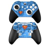 Head Case Designs Officially Licensed Superman DC Comics Collage Logos And Comic Book Vinyl Sticker Gaming Skin Decal Cover Compatible With Xbox Series X & S Elite Wireless Controller Series 2