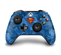 Head Case Designs Officially Licensed Superman DC Comics Collage Logos And Comic Book Vinyl Sticker Gaming Skin Decal Cover Compatible With Xbox One S/X Controller