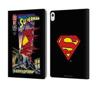 Head Case Designs Officially Licensed Superman DC Comics Death Famous Comic Book Covers Leather Wallet Case Compatible With Apple iPad Air 13 2024/2025