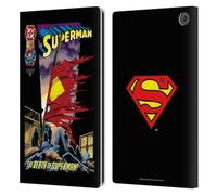 Head Case Designs Officially Licensed Superman DC Comics Death Famous Comic Book Covers Leather Wallet Case Compatible With Amazon Fire Max 11 2023