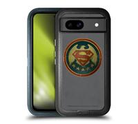 Head Case Designs Officially Licensed Superman DC Comics Distressed Look Badge Logos Ultra-Armoured Shockproof Case [Military Grade Protection] Compatible With Google Pixel 8a