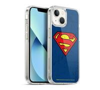 Head Case Designs Officially Licensed Superman DC Comics Distressed Look Logos Gel Case [Military Grade Protection] Compatible With Apple iPhone 13