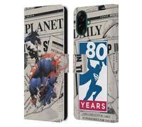 Head Case Designs Officially Licensed Superman DC Comics Newspaper 80th Anniversary Leather Wallet Case Compatible With Samsung Galaxy A07