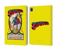 Head Case Designs Officially Licensed Superman DC Comics Number 1 Famous Comic Book Covers Leather Wallet Case Compatible With Apple iPad Pro 13 M4 2024