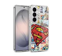 Head Case Designs Officially Licensed Superman DC Comics Oversized Logo Comicbook Art Gel Case [Military Grade Protection] Compatible With Samsung Galaxy S26