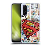 Head Case Designs Officially Licensed Superman DC Comics Oversized Logo Comicbook Art Gel Case [Military Grade Protection] Compatible With Samsung Galaxy A26 5G