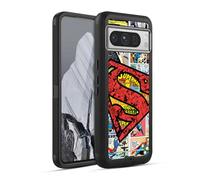 Head Case Designs Officially Licensed Superman DC Comics Oversized Logo Comicbook Art Ultra-Armoured Shockproof Case [Military Grade Protection] Compatible With Google Pixel 8 Pro