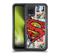 Head Case Designs Officially Licensed Superman DC Comics Oversized Logo Comicbook Art Ultra-Armoured Shockproof Case [Military Grade Protection] Compatible With Samsung Galaxy A12 (2020)