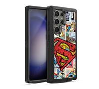 Head Case Designs Officially Licensed Superman DC Comics Oversized Logo Comicbook Art Ultra-Armoured Shockproof Case [Military Grade Protection] Compatible With Samsung Galaxy S23 Ultra 5G