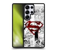 Head Case Designs Officially Licensed Superman DC Comics Red Logo Splatter Comicbook Art Gel Armour Case [Military Grade Protection] Compatible With Samsung Galaxy S25 Ultra