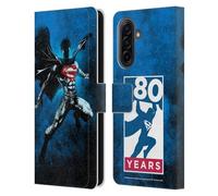 Head Case Designs Officially Licensed Superman DC Comics Splatter 80th Anniversary Leather Wallet Case Compatible With Samsung Galaxy A17 4G / 5G