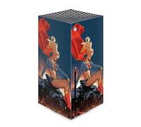 Head Case Designs Officially Licensed Superman DC Comics Supergirl Logos And Comic Book Vinyl Sticker Gaming Skin Decal Cover Compatible With Xbox Series X Console