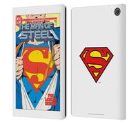 Head Case Designs Officially Licensed Superman DC Comics The Man of Steel 1 Famous Comic Book Covers Leather Wallet Case Compatible With Amazon Fire Max 11 2023