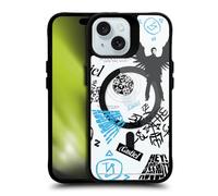 Head Case Designs Officially Licensed Supernatural Castiel Character Art Black Shockproof Bumper Case [Military Grade Protection] Compatible with iPhone 15 and Compatible with MagSafe