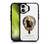 Head Case Designs Officially Licensed Supernatural Dean & Sam Halo Character Art Black Shockproof Bumper Case [Military Grade] Compatible with Apple iPhone 16 Plus and Compatible with MagSafe