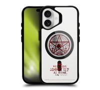Head Case Designs Officially Licensed Supernatural Hunter's Code Character Art Black Shockproof Bumper Case [Military Grade Protection] Compatible with Apple iPhone 16 and Compatible with MagSafe
