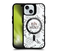 Head Case Designs Officially Licensed Supernatural Join The Hunt Character Art Black Shockproof Bumper Case [Military Grade Protection] Compatible with Apple iPhone 15 and Compatible with MagSafe