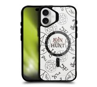 Head Case Designs Officially Licensed Supernatural Join The Hunt Character Art Black Shockproof Bumper Case [Military Grade] Compatible with Apple iPhone 16 Plus and Compatible with MagSafe
