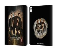 Head Case Designs Officially Licensed Supernatural Sam, Dean & Castiel 2 Key Art Leather Wallet Case Compatible With Apple iPad Air 13 2024/2025