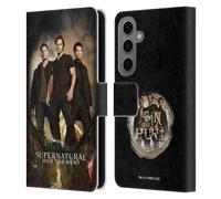 Head Case Designs Officially Licensed Supernatural Sam, Dean & Castiel 2 Key Art Leather Wallet Case Compatible With Samsung Galaxy S25