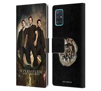 Head Case Designs Officially Licensed Supernatural Sam, Dean & Castiel 2 Key Art Leather Wallet Case Compatible With Samsung Galaxy A51 (2019)