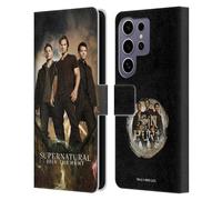Head Case Designs Officially Licensed Supernatural Sam, Dean & Castiel 2 Key Art Leather Wallet Case Compatible With Samsung Galaxy S25 Ultra