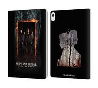 Head Case Designs Officially Licensed Supernatural Sam, Dean, Castiel & Crowley Key Art Leather Wallet Case Compatible With Apple iPad Air 13 2024/2025