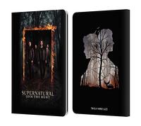 Head Case Designs Officially Licensed Supernatural Sam, Dean, Castiel & Crowley Key Art Leather Wallet Case Compatible With Kindle Paperwhite 1/2 / 3