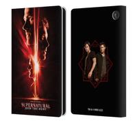 Head Case Designs Officially Licensed Supernatural Sam, Dean & Castiel Key Art Leather Wallet Case Compatible With Amazon Fire 7 2022