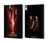 Head Case Designs Officially Licensed Supernatural Sam, Dean & Castiel Key Art Leather Wallet Case Compatible With Apple iPad Air 13 2024/2025