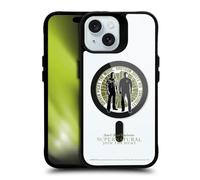 Head Case Designs Officially Licensed Supernatural Sam & Dean Winchester Character Art Black Shockproof Bumper Case [Military Grade Protection] Compatible with Apple iPhone and Compatible with MagSafe
