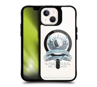Head Case Designs Officially Licensed Supernatural Saving People Logo Character Art Black Shockproof Bumper Case [Military Grade Protection] Compatible with iPhone 13 and Compatible with MagSafe