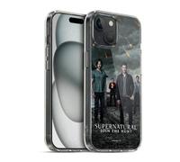 Head Case Designs Officially Licensed Supernatural Season 12 Group Key Art Gel Case [Military Grade Protection] Compatible with Apple iPhone 15 and Compatible with MagSafe