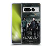 Head Case Designs Officially Licensed Supernatural Season 12 Group Key Art Gel Case [Military Grade Protection] Compatible With Google Pixel 7 Pro