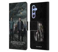 Head Case Designs Officially Licensed Supernatural Season 12 Group Key Art Leather Wallet Case Compatible With Samsung Galaxy A34 5G