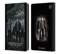 Head Case Designs Officially Licensed Supernatural Season 12 Group Key Art Leather Wallet Case Compatible With Amazon Fire 7 2022