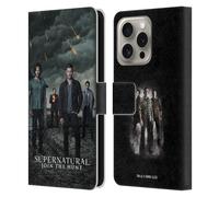 Head Case Designs Officially Licensed Supernatural Season 12 Group Key Art Leather Wallet Case Compatible With Apple iPhone 16 Pro