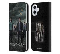 Head Case Designs Officially Licensed Supernatural Season 12 Group Key Art Leather Wallet Case Compatible With Apple iPhone 16 Plus