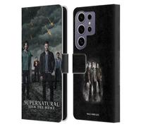 Head Case Designs Officially Licensed Supernatural Season 12 Group Key Art Leather Wallet Case Compatible With Samsung Galaxy S25 Ultra