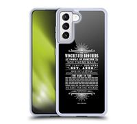 Head Case Designs Officially Licensed Supernatural Winchester Brothers Vectors Gel Case [Military Grade Protection] Compatible with Samsung Galaxy S21 5G and Compatible with MagSafe