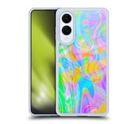 Head Case Designs Officially Licensed Suzan Lind Abstract Rainbow Marble Gel Case [Military Grade Protection] Compatible With Samsung Galaxy S25 Edge