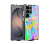 Head Case Designs Officially Licensed Suzan Lind Abstract Rainbow Marble Gel Case [Military Grade Protection] Compatible with Samsung Galaxy S26 Ultra and Compatible with MagSafe