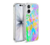 Head Case Designs Officially Licensed Suzan Lind Abstract Rainbow Marble Gel Case [Military Grade Protection] Compatible with Apple iPhone 17 and Compatible with MagSafe